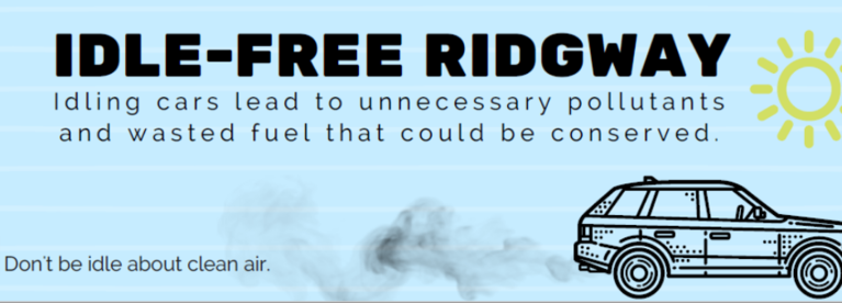 Idle-Free Ridgway - don't be idle about clean air.